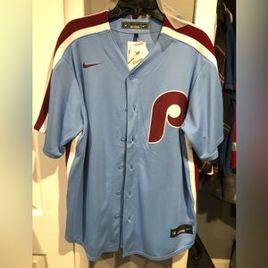 TREA TURNER PHILLIES POWDER BLUE JERSEY